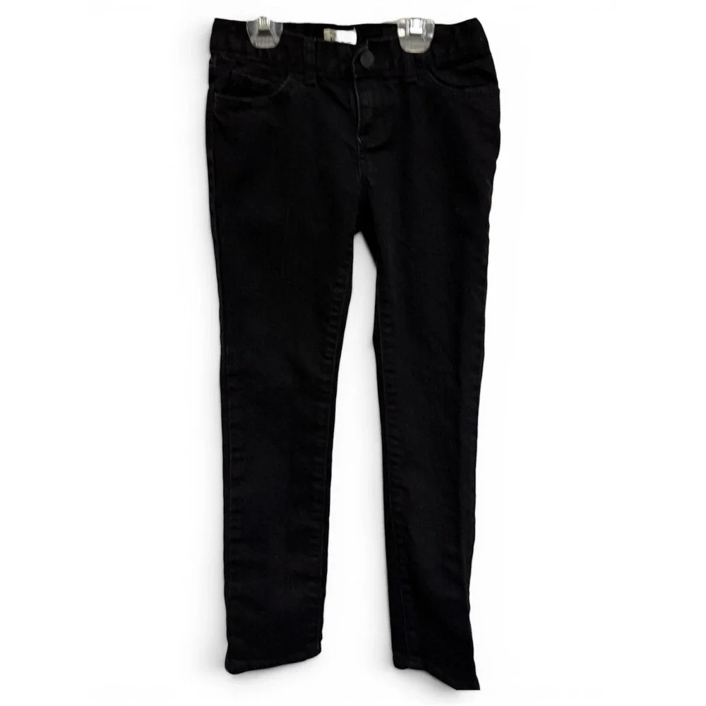 The Childrens Place‎ Girls Super Skinny Stretch Jeans Black Denim Size 8